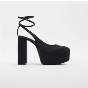 ZARA - Ankle strap heeled platform shoes